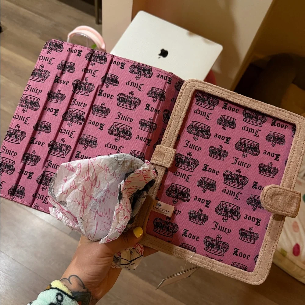 Rare Juicy Couture Suede Tan IPad Cover